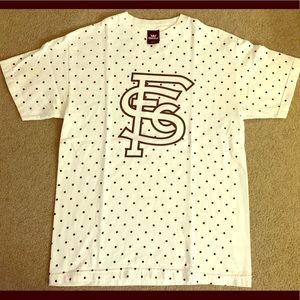Supra Footwear T-Shirt Med White Black Polka Dots